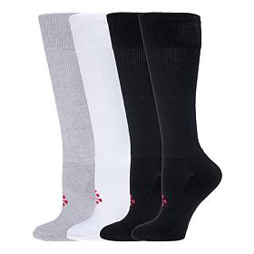 TRUEENERGY Wide Over The Calf Socks - 4-pack