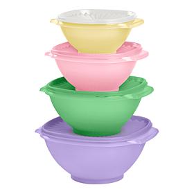 Tupperware® 8-piece Heritage Sheer Square Bowl Set
