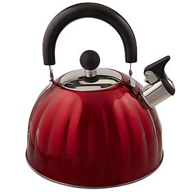 Twining 2.1 Qt. Pumpkin Tea Kettle, Red