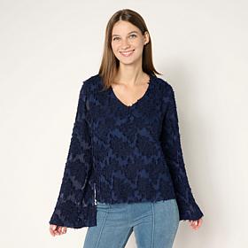 TWRHLL by Christie Brinkley Bell-Sleeve Top