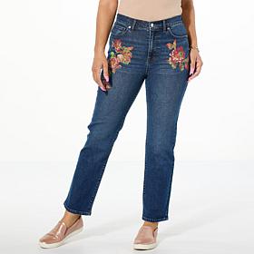 TWRHLL by Christie Brinkley Floral Print Jean