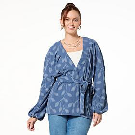 TWRHLL by Christie Brinkley Wrap Kimono Jacket