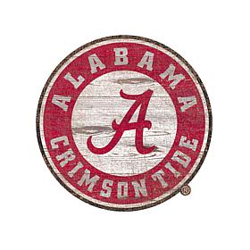 University of Alabama Distressed Logo Cutout Sign