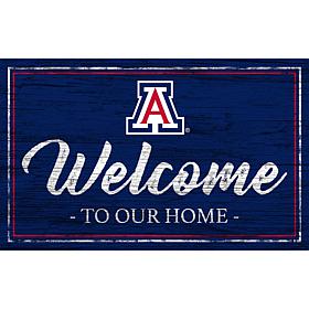 University of Arizona Team Color Welcome Sign - 11x19"