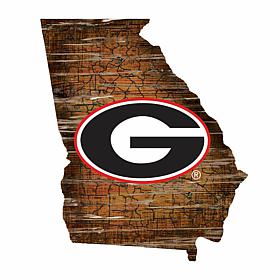University of Georgia Distressed State with Logo