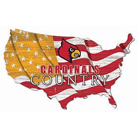 University of Louisville USA Shape Flag Cutout