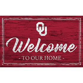 University of Oklahoma Team Color Welcome Sign - 11x19"