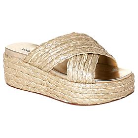 Urban Sport Quinci Raffia Platform Wedge Sandal