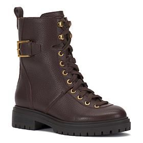 Vince Camuto Becinda Lace-Up Moto Boot