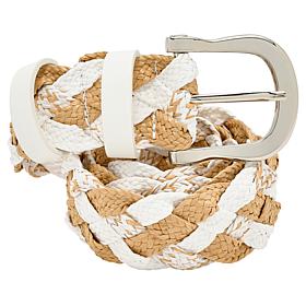 Vince Camuto Braided Straw-Inspired Belt