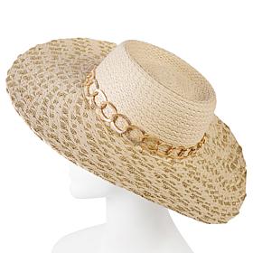 Vince Camuto Chunky Metallic Chain Floppy Hat