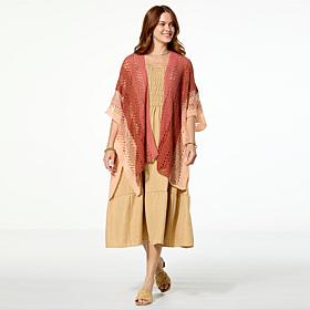 Vince Camuto Ombre Open Knit Topper