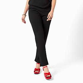 Vivica A. Fox Collection Luxe Crepe Knit Straight Leg Trouser Pant