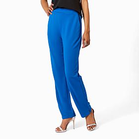 Vivica A. Fox Collection Luxe Crepe Knit Straight Leg Trouser Pant