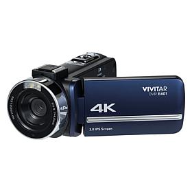 Vivitar 4K DVRE401 Camcorder with Remote and Bag