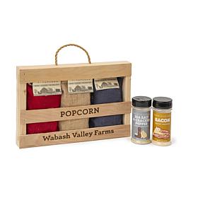 Wabash Valley Farms Triple Kernel Taste Set with Handmade Crate