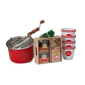 Wabash Valley Farms Whirley-Pop Retro Tin Wooden Box Gift Set