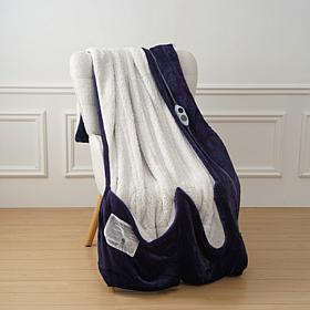 Warm & Cozy Heated Footed Throw