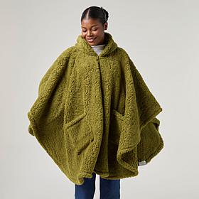 Warm & Cozy Sherpa Zip Angel Wrap