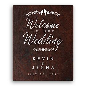 Welcome to Our Wedding 16x20 Canvas