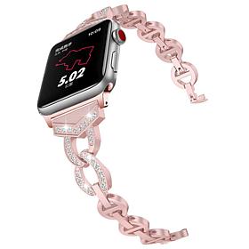 WFG Metal O-Links with Rhinestones for Apple Watch 38/40/41mm