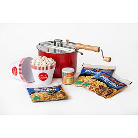 Whirley Pop Color-Changing Popper w/ Popcorn Tubs & Seasoning Sampler