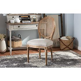Wholesale Interiors Adelia Upholstered Dining Chair - Oak/Beige