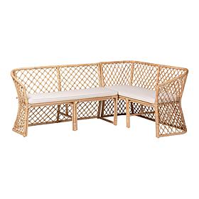 Wholesale Interiors bali and pari Aysi Rattan Dining Bench Set