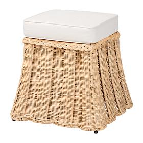 Wholesale Interiors bali and pari Rotem Rattan Ottoman, Small