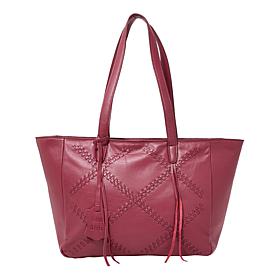 Wildflower Laced Glove Leather Tote