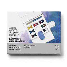 WINSOR AND NEWTON Cotman Water Color Compact Set of 14 