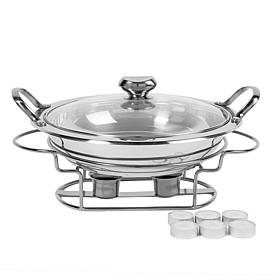 Wolfgang Puck 11" Stainless Steel Buffet Server and Warming Stand