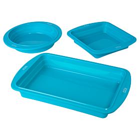 Wolfgang Puck 3-piece Collapsible Silicone Bakeware Set