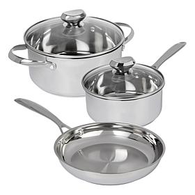 Wolfgang Puck 5-piece Stainless Steel Cookware Set