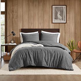 Woolrich Mckenzie Twill Washed Comforter Set Full/Queen