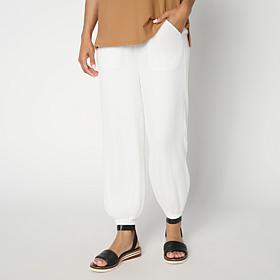WynneLayers Chiffon Overlay Knit Jogger