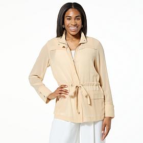 WynneLayers Chiffon Utility Jacket