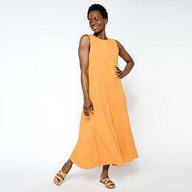 WynneLayers Cotton Spandex Sleeveless Midi Dress