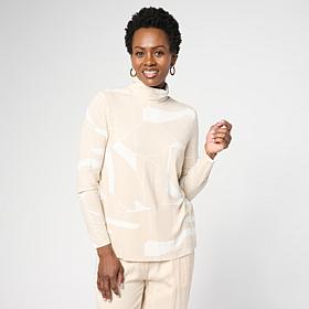 WynneLayers Long-Sleeve Knit Turtleneck Tee