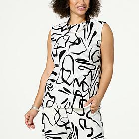 WynneLayers Pleated Knit Sleeveless Top