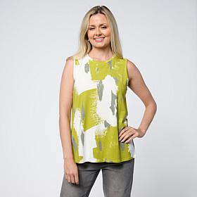 WynneLayers Printed Knit Sleeveless Top