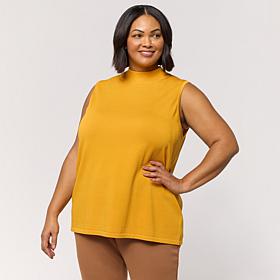 WynneLayers Sleeveless Mock-Neck Sweater