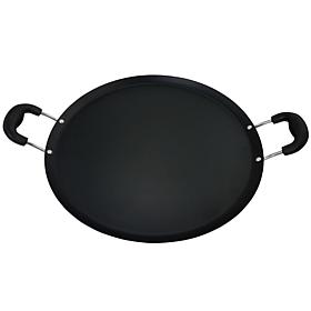 Zadora 14" 1.2mm Carbon Steel Nonstick Comal with Handle - Red