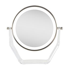 Zadro Cordless LED Surround Light Acrylic-Base Mirror with 8X/1X Mag.