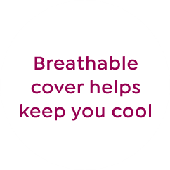 Breathable covers helps keep you cool
