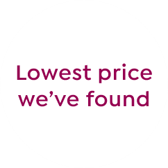 lowest price we've found