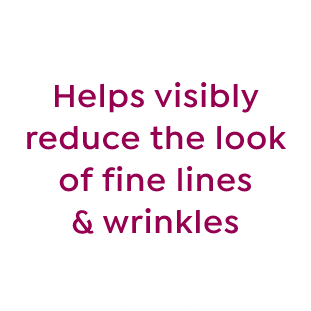 helps visibly reduce the look of fine lines and wrinkles