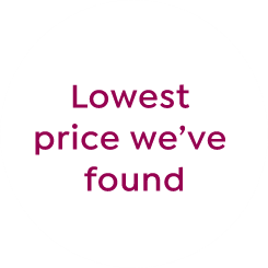 lowest price we've found