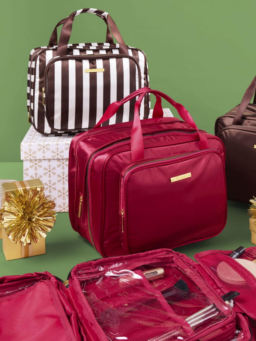 teen girl with a red gift