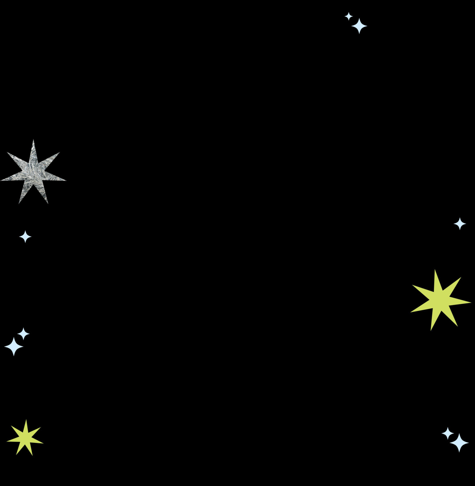 black background with stars